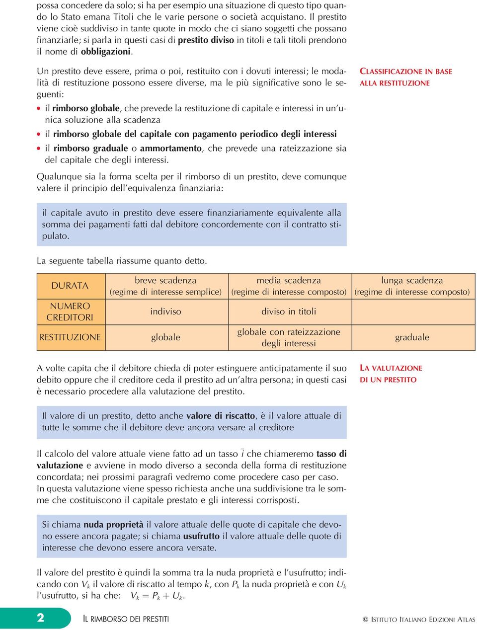 Un prestito deve essere, prima o poi, restituito con i dovuti interessi; e modaitaá di restituzione possono essere diverse, ma e piuá significative sono e seguenti: i rimborso gobae, che prevede a