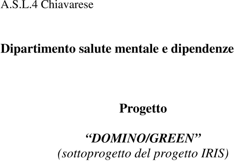 salute mentale e dipendenze