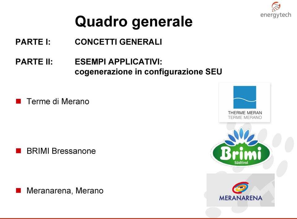 cogenerazione in configurazione SEU