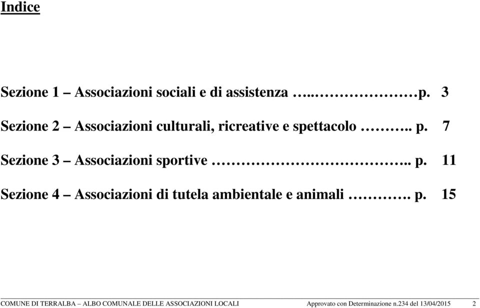 7 Sezione 3 Associazioni sportive.. p.