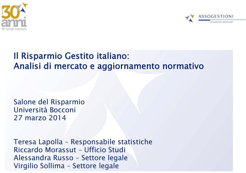 Teresa Lapolla Responsabile statistiche Riccardo Morassut