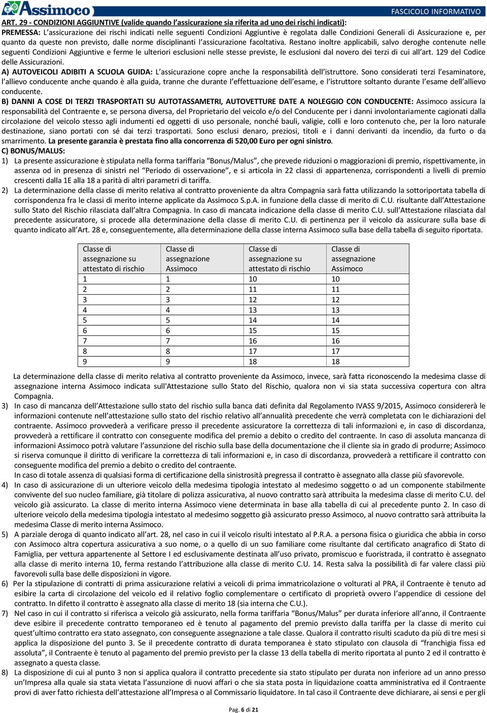 Restano inoltre applicabili, salvo deroghe contenute nelle seguenti Condizioni Aggiuntive e ferme le ulteriori esclusioni nelle stesse previste, le esclusioni dal novero dei terzi di cui all art.