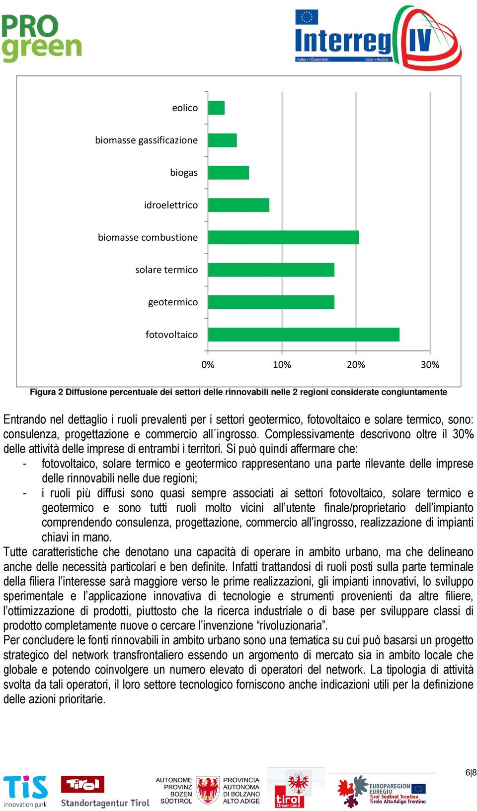 Complessivamente descrivono oltre il 30% delle attività delle imprese di entrambi i territori.