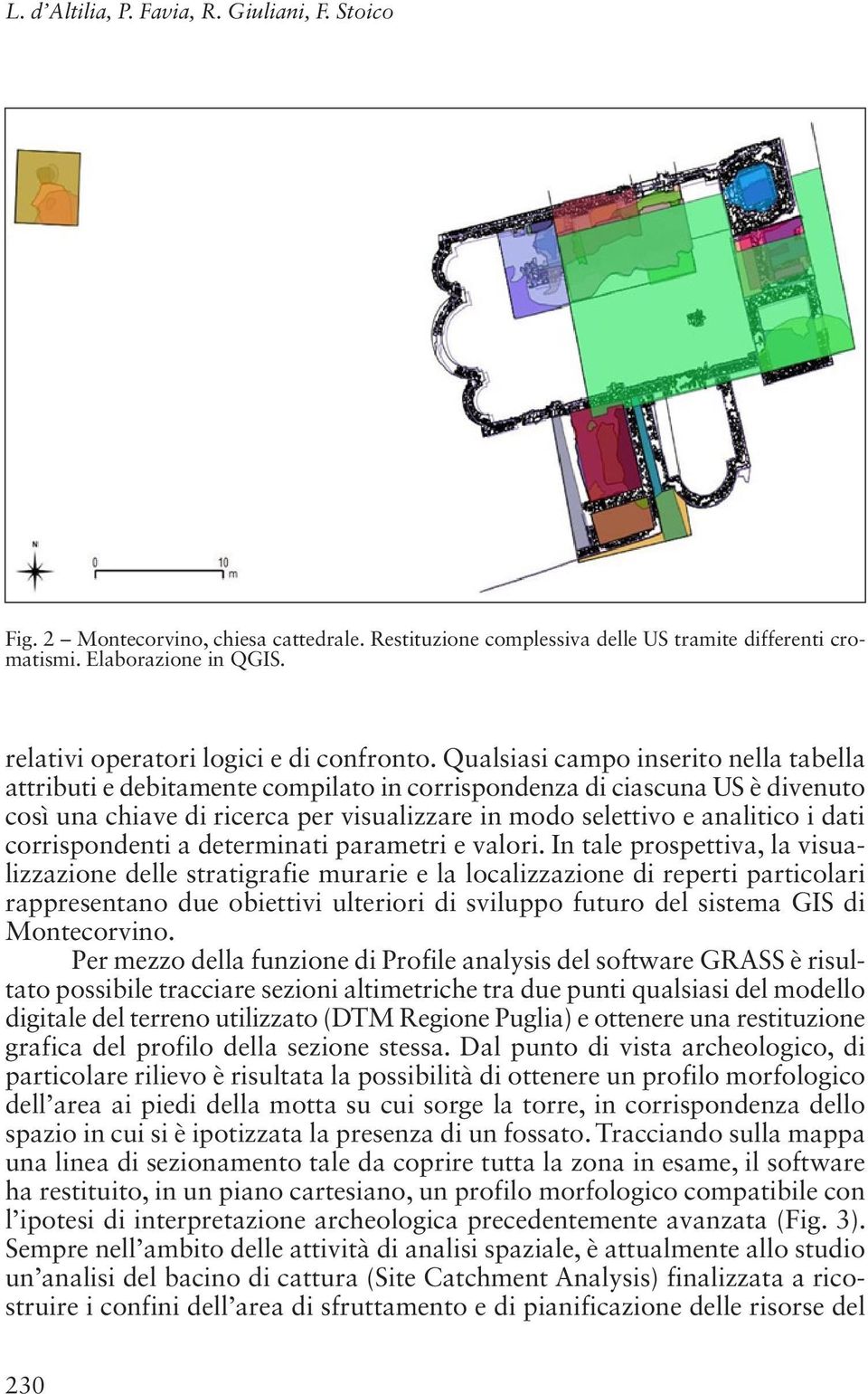 Qualsiasi campo inserito nella tabella attributi e debitamente compilato in corrispondenza di ciascuna US è divenuto così una chiave di ricerca per visualizzare in modo selettivo e analitico i dati