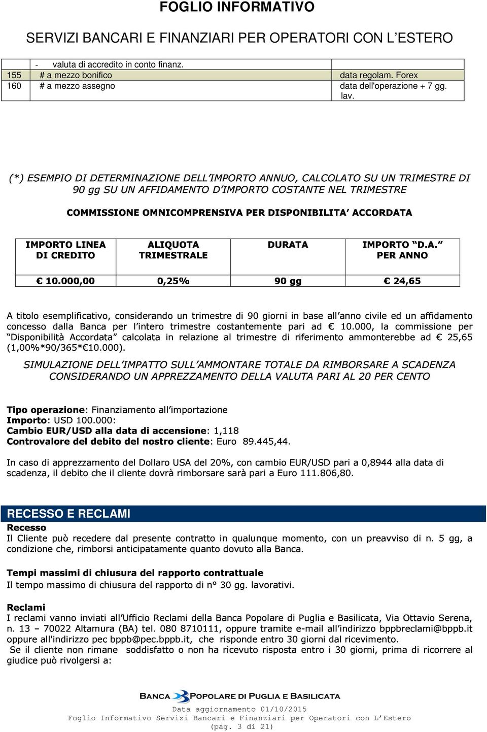 Forex 160 # a mezzo assegno data