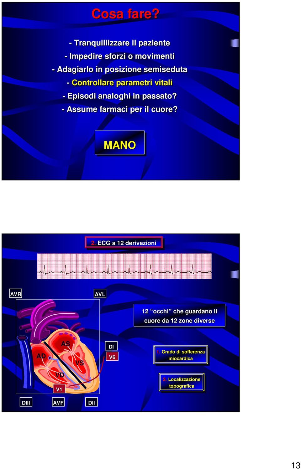 vitali - Episodi analoghi in passato? - Assume farmaci per il cuore? MANO 2.