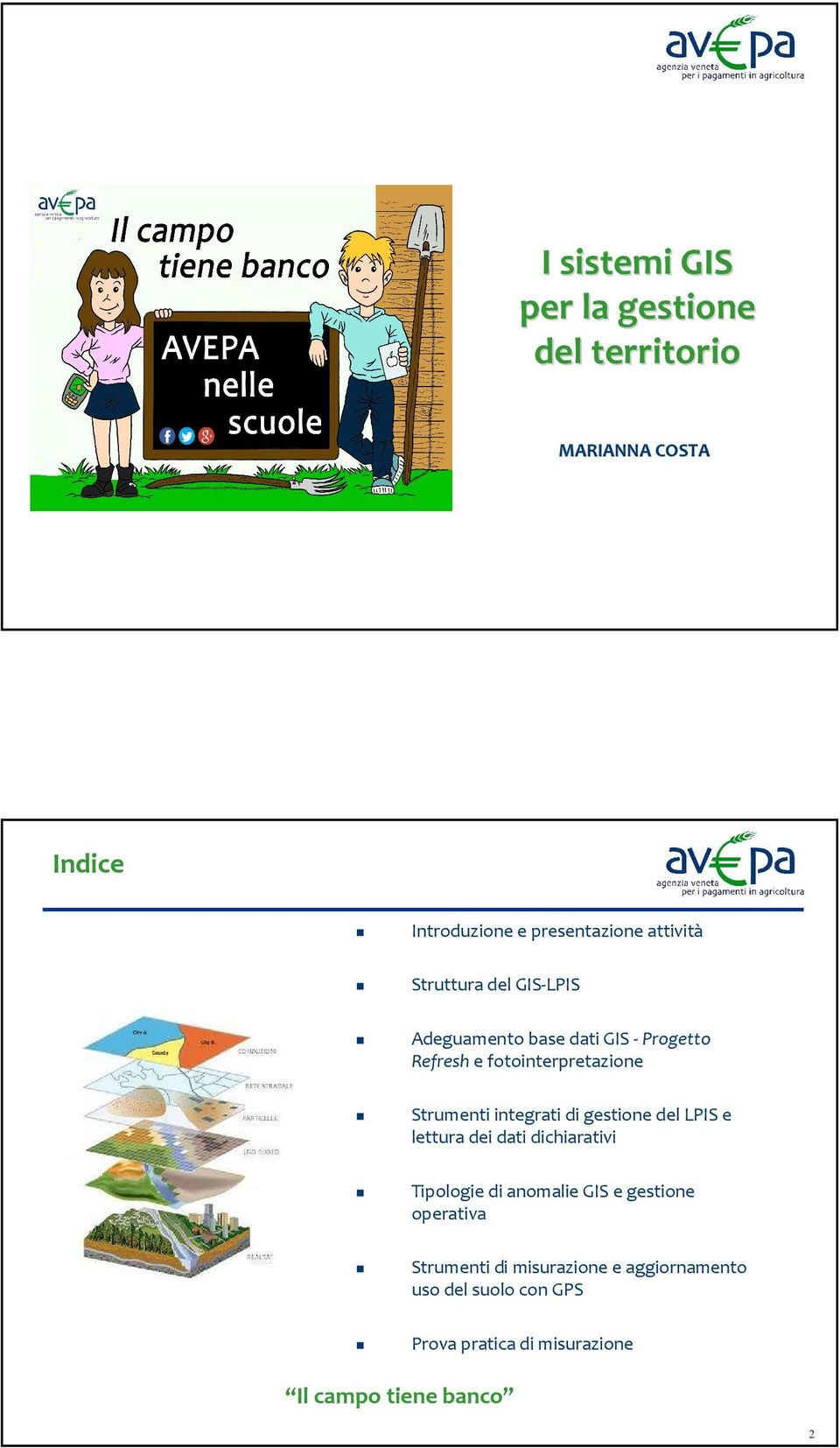 fotointerpretazione Strumenti integrati di gestione del LPIS e lettura dei dati dichiarativi Tipologie