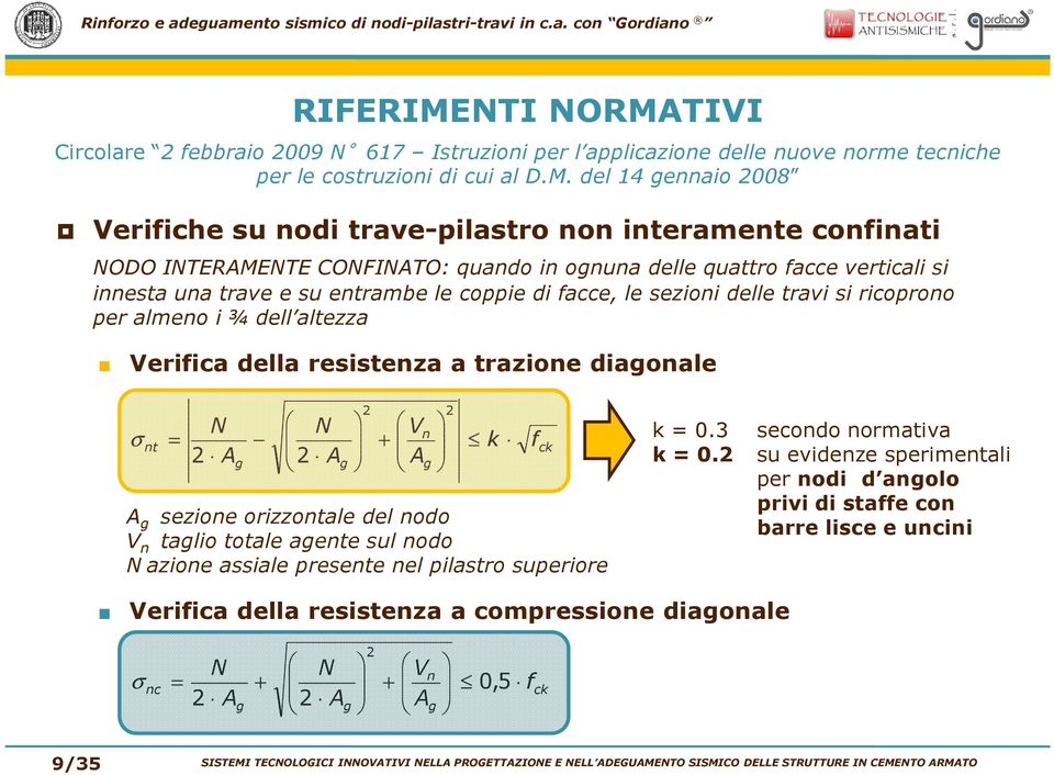 TIVI Circolare 2 febbraio 2009 N 617 Istruzioni per l applicazione delle nuove norme tecniche per le costruzioni di cui al D.M.