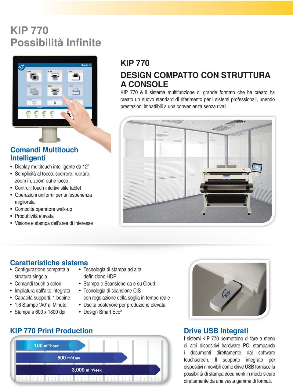 Comandi Multitouch Intelligenti Display multitouch intelligente da 12 Semplicità al tocco: scorrere, ruotare, zoom in, zoom out e tocco Controlli touch intuitivi stile tablet Operazioni uniformi per