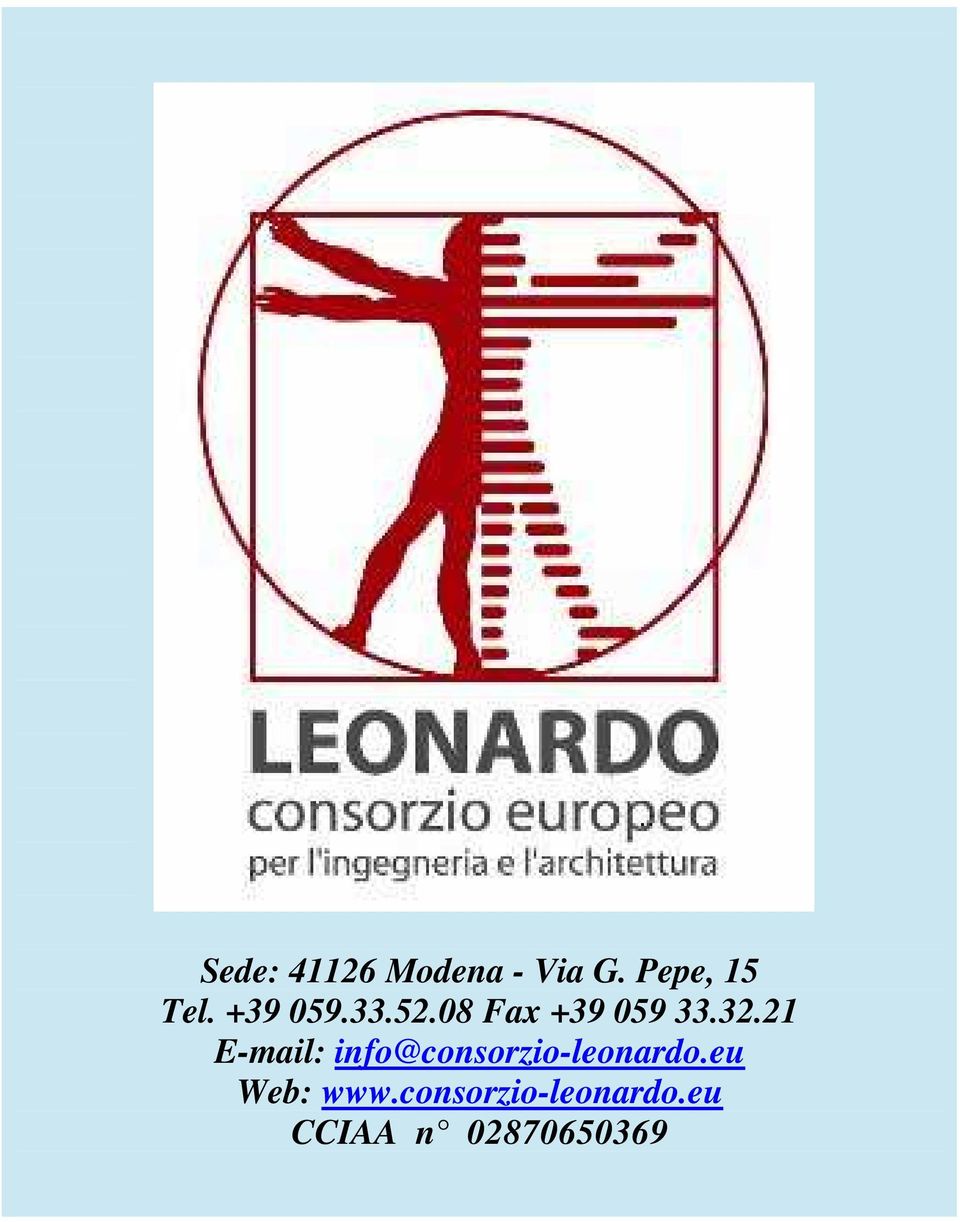 21 E-mail: info@consorzio-leonardo.