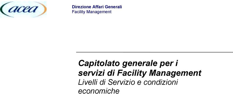 servizi di Facility Management