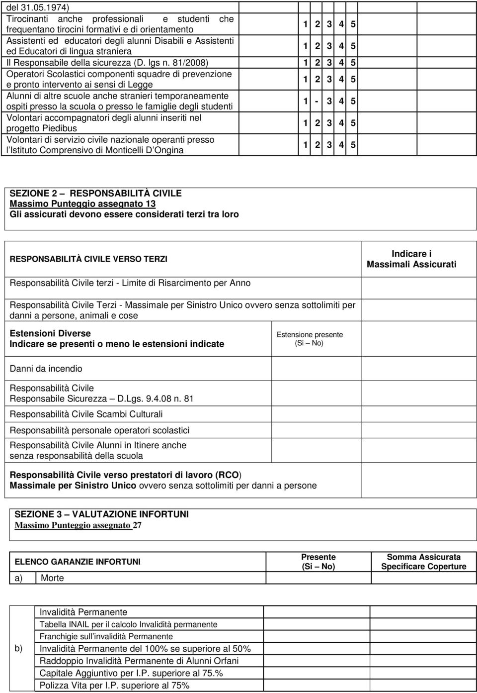 Responsabile della sicurezza (D. lgs n.