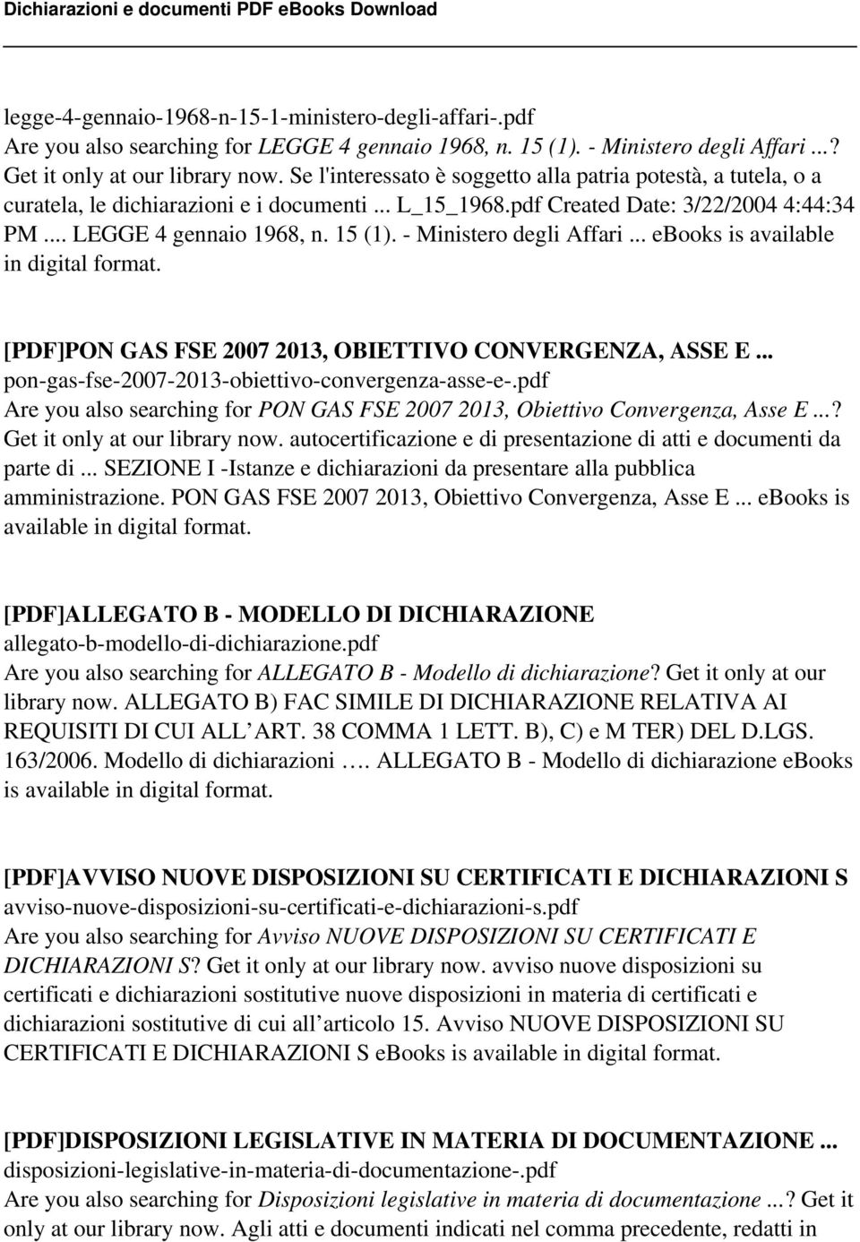 - Ministero degli Affari... ebooks is available in digital format. [PDF]PON GAS FSE 2007 2013, OBIETTIVO CONVERGENZA, ASSE E... pon-gas-fse-2007-2013-obiettivo-convergenza-asse-e-.