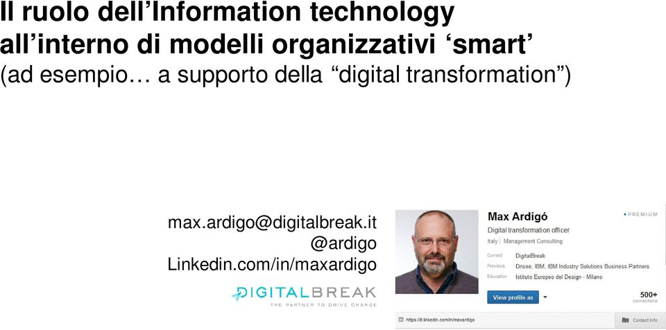 supporto della digital transformation ) max.
