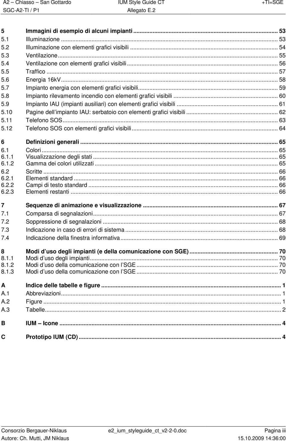 8 Impianto rilevamento incendio con elementi grafici visibili... 60 5.9 Impianto IAU (impianti ausiliari) con elementi grafici visibili... 61 5.