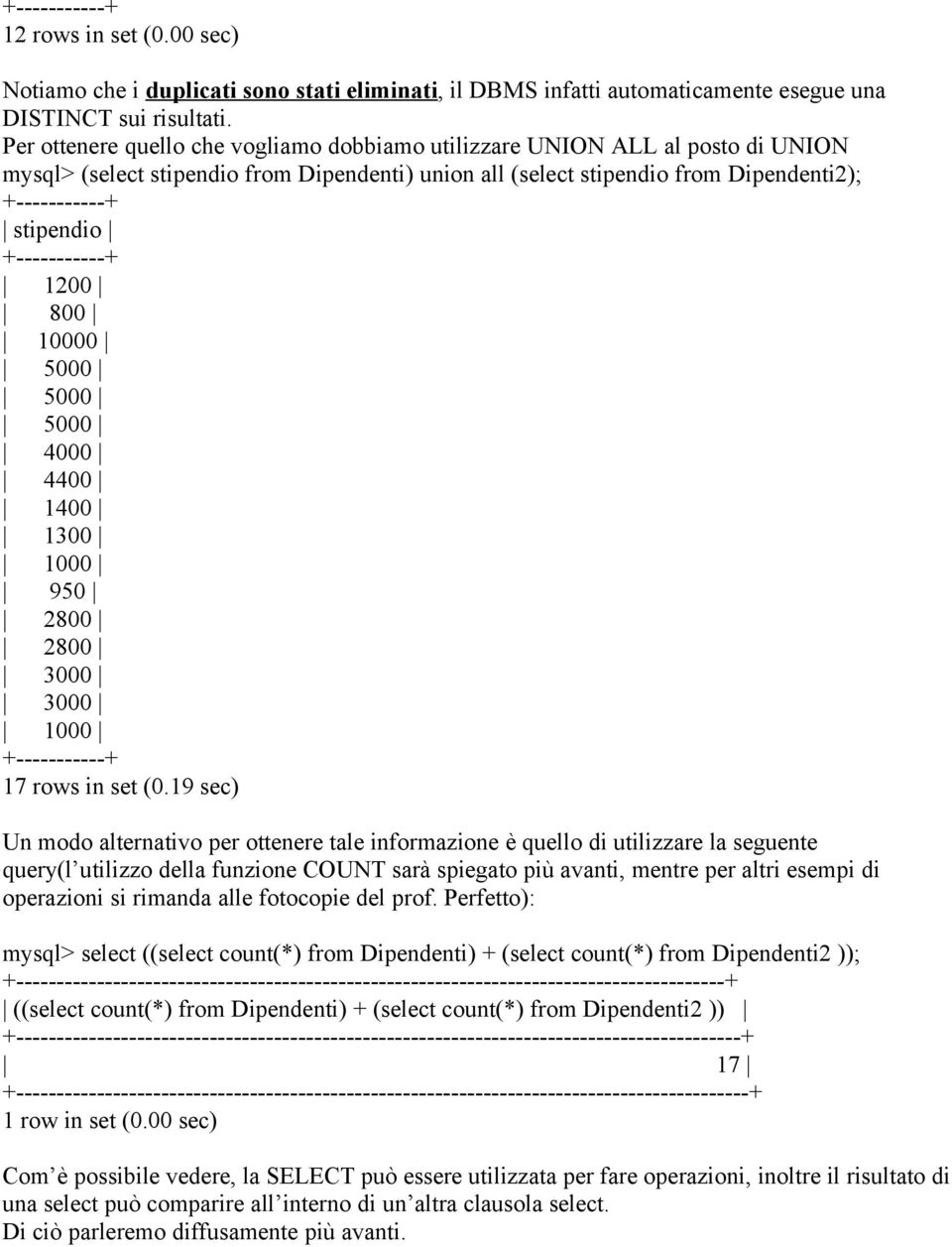 5000 5000 4000 4400 1400 1300 1000 950 2800 2800 3000 3000 1000 17 rows in set (0.