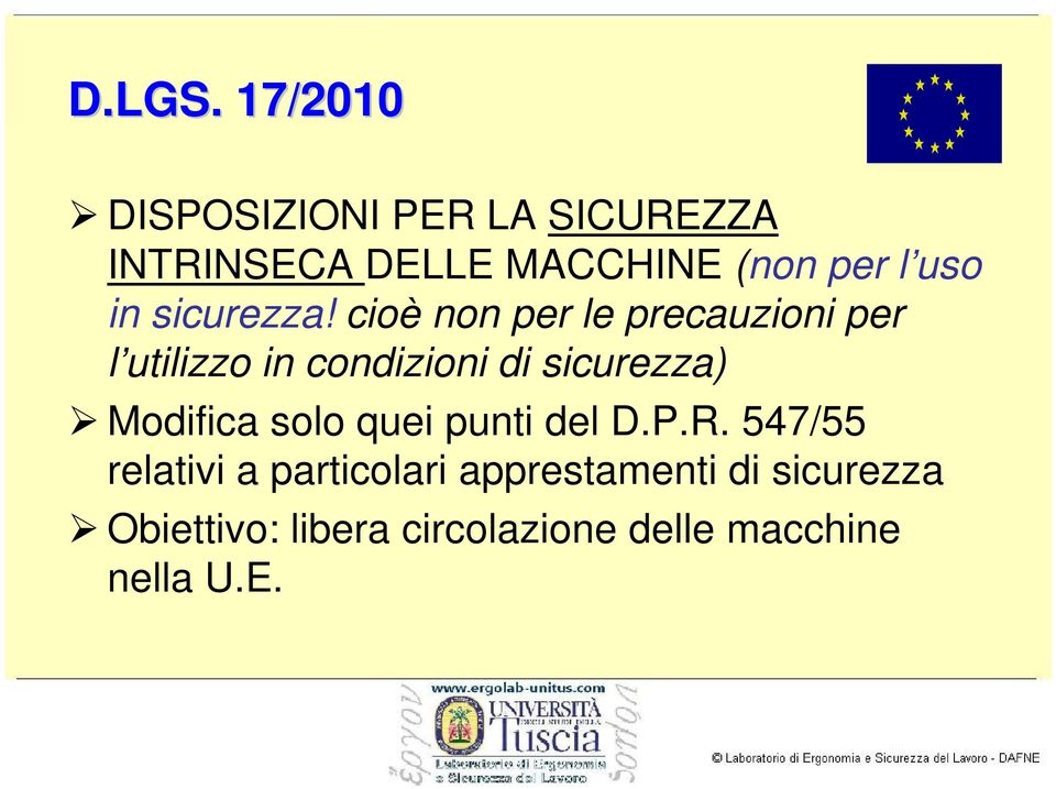 in sicurezza!