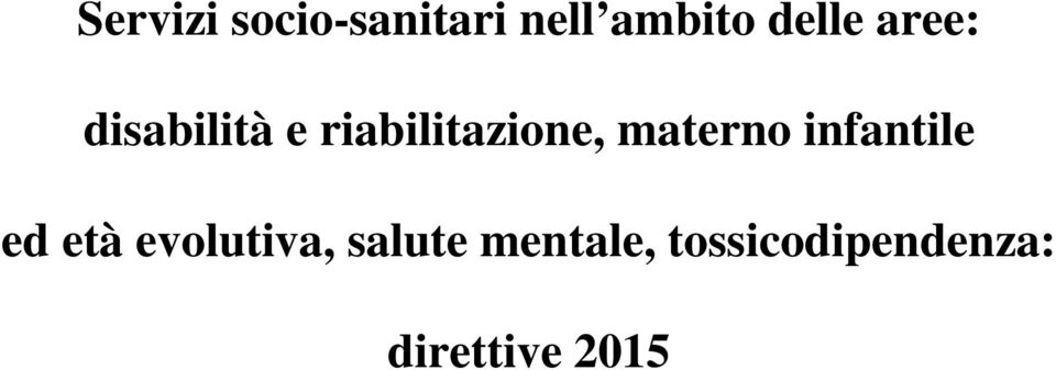 materno infantile ed età evolutiva,