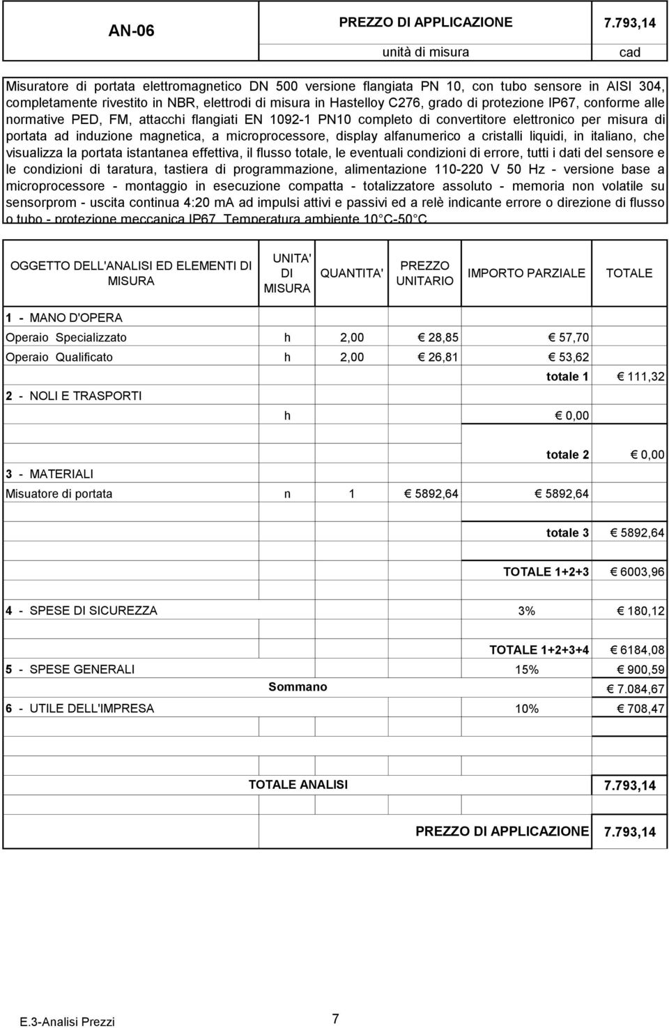 protezione IP67, conforme alle normative PED, FM, attacchi flangiati EN 1092-1 PN10 completo di convertitore elettronico per misura di portata ad induzione magnetica, a microprocessore, display