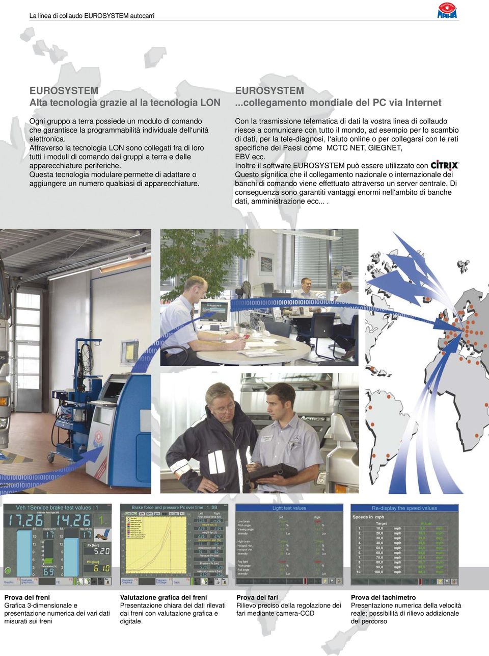 Questa tecnologia modulare permette di adattare o aggiungere un numero qualsiasi di apparecchiature. EUROSYSTEM.