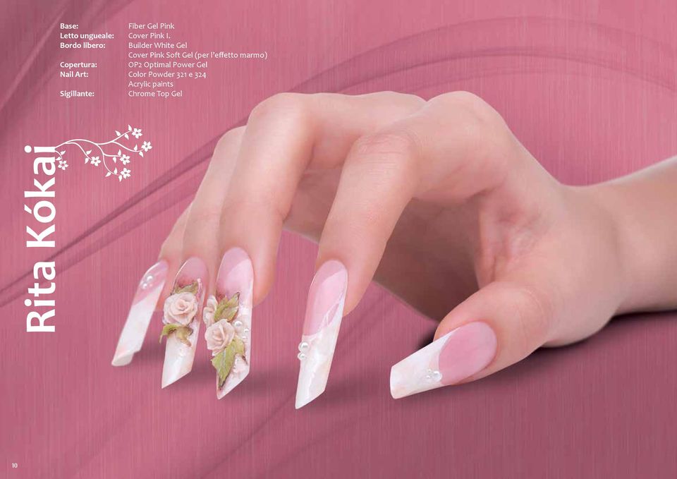 effetto marmo) Copertura: OP2 Optimal Power Gel Nail Art: