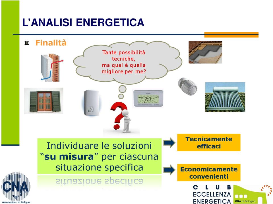 Individuare le soluzioni su misura per ciascuna