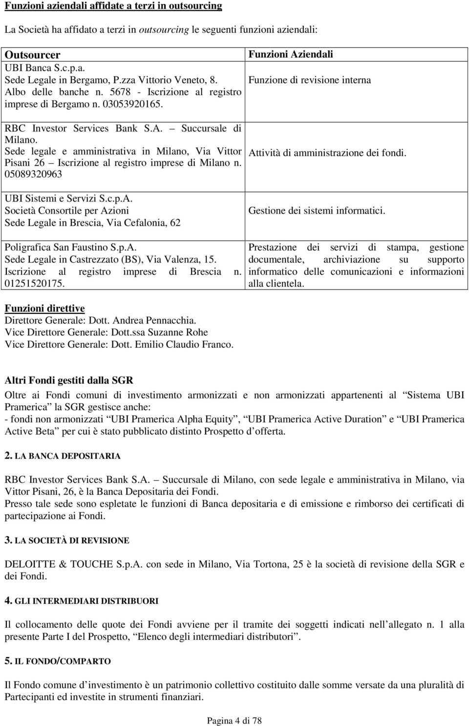 Sede legale e amministrativa in Milano, Via Vittor Pisani 26 Iscrizione al registro imprese di Milano n. 05089320963 UBI Sistemi e Servizi S.c.p.A.