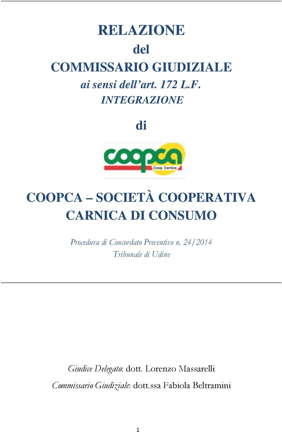 di Concordato Preventivo n.