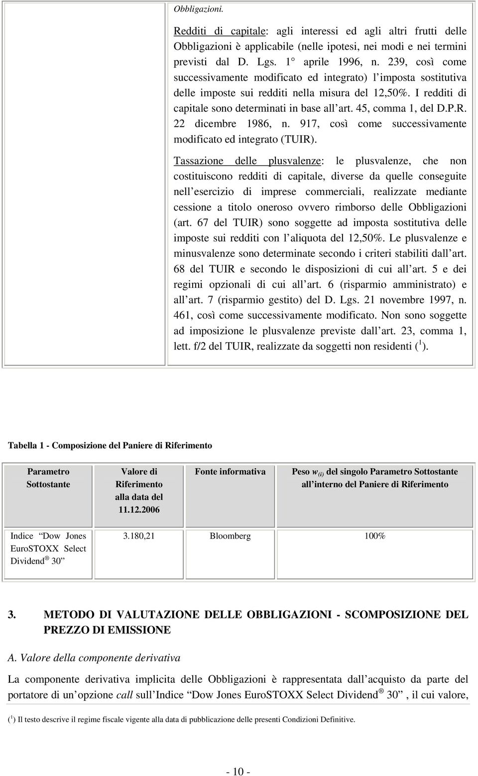 45, comma 1, del D.P.R. 22 dicembre 1986, n. 917, così come successivamente modificato ed integrato (TUIR).