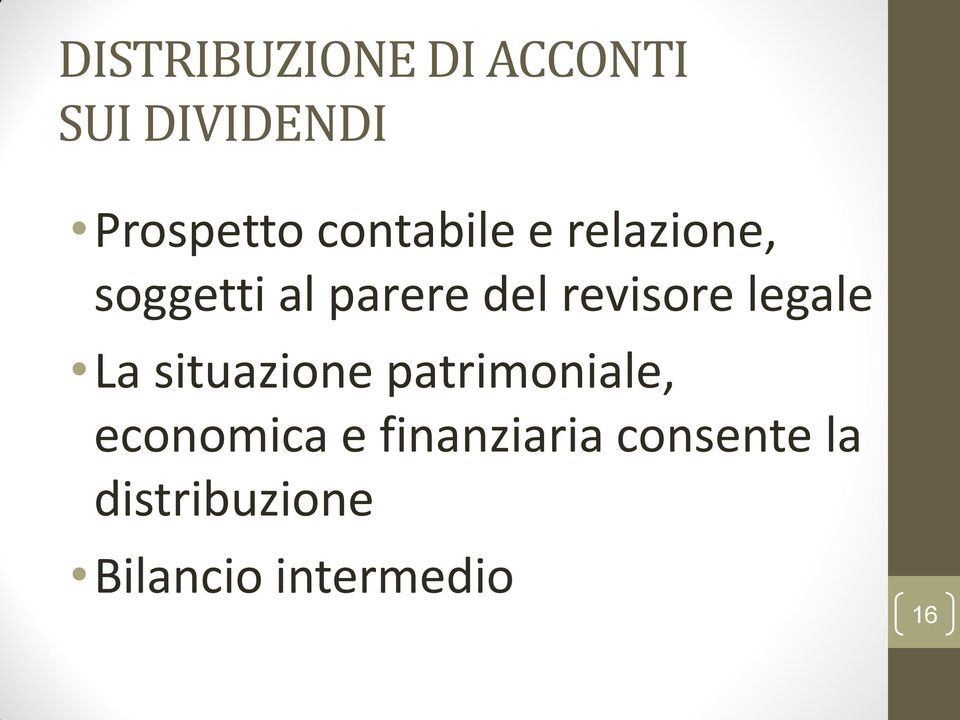 revisore legale La situazione patrimoniale,