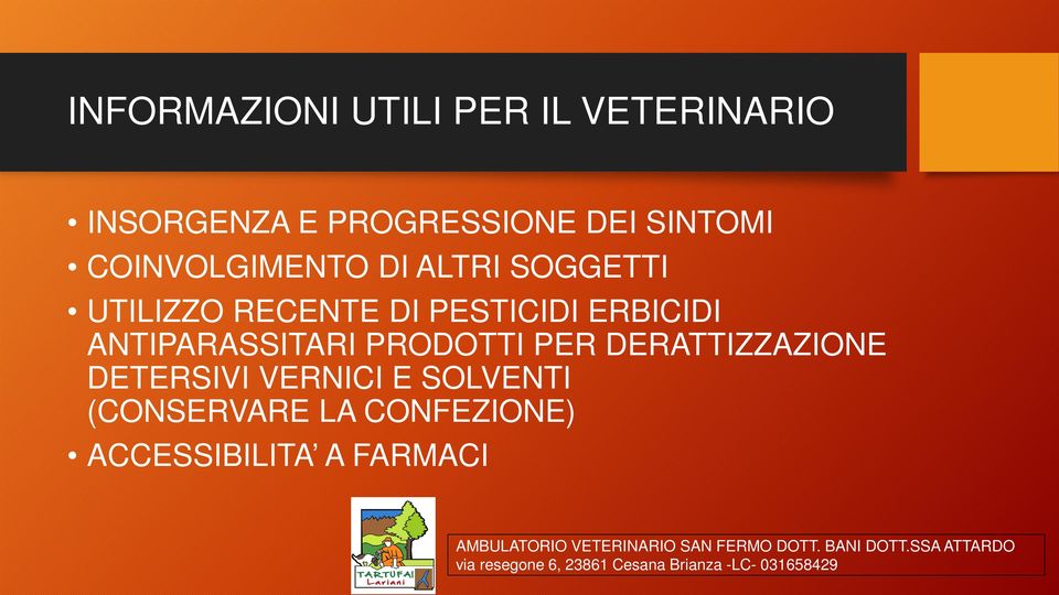 PESTICIDI ERBICIDI ANTIPARASSITARI PRODOTTI PER DERATTIZZAZIONE