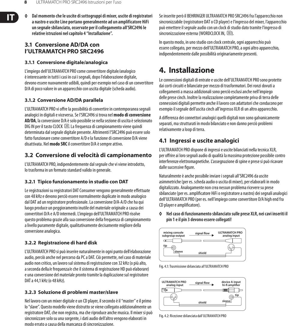 Conversione AD/DA con l SRC2496 3.1.