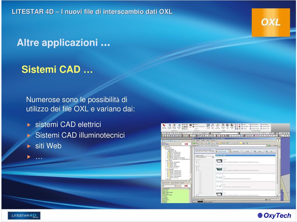 file OXL e variano dai: sistemi CAD