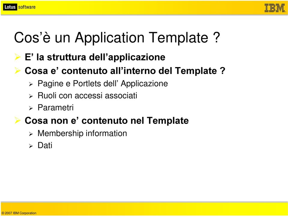 LQWHUQR GHO7HPSODWH" ¾ Pagine e Portlets dell Applicazione ¾