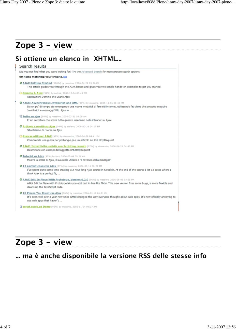 XHTML... Zope 3 - view.