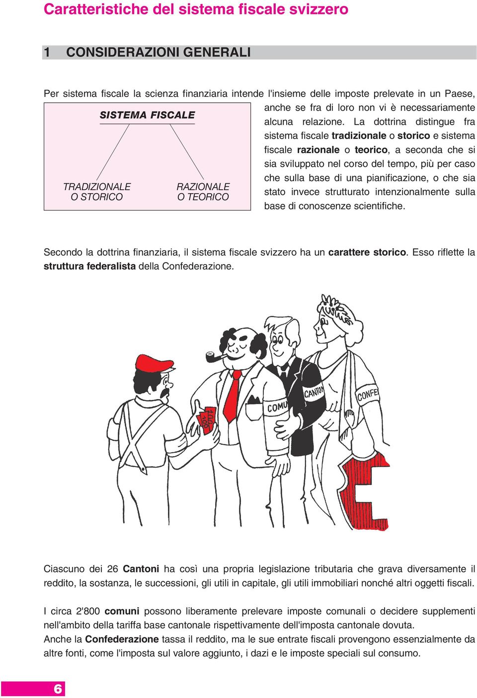 La dottrina distingue fra sistema fiscale tradizionale o storico e sistema fiscale razionale o teorico, a seconda che si sia sviluppato nel corso del tempo, più per caso che sulla base di una