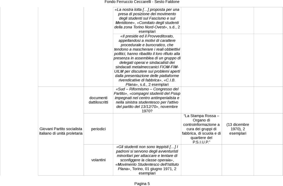 politici, hanno ribadito il loro rifiuto alla presenza in assemblea di un gruppo di delegati operai e sindacalisti dei sindacati metalmeccanici FIOM-FIM- UILM per discutere sui problemi aperti dalla