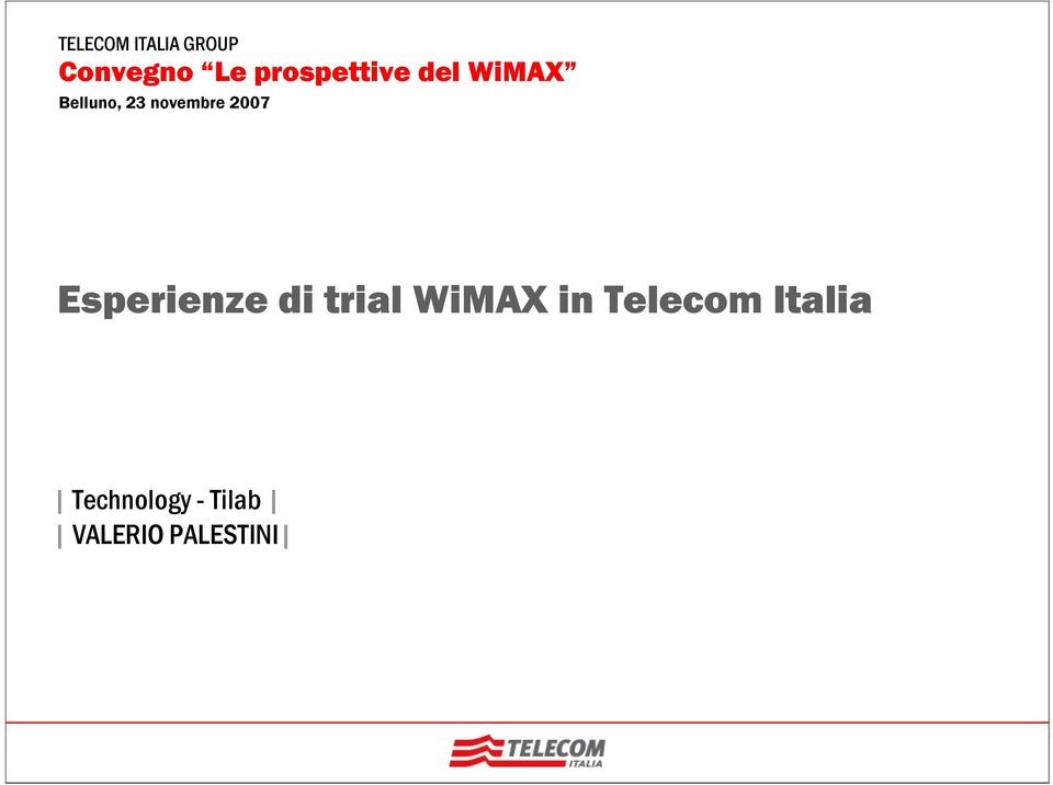 in Telecom Italia