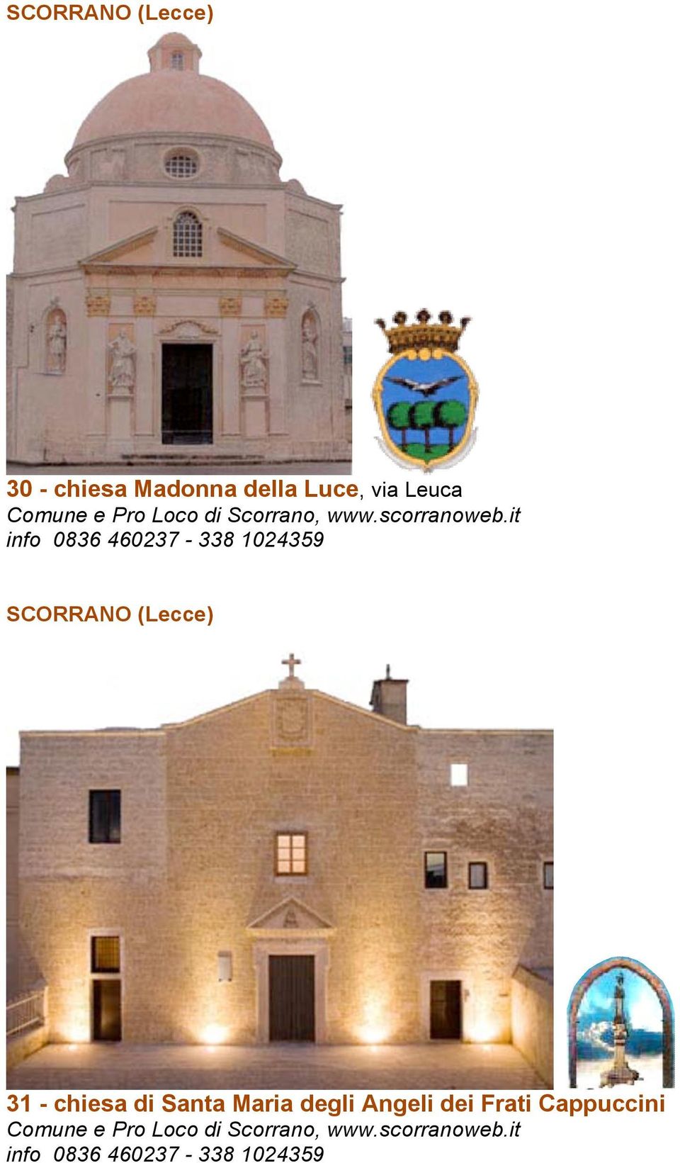it info 0836 460237-338 1024359 SCORRANO (Lecce) 31 - chiesa di Santa