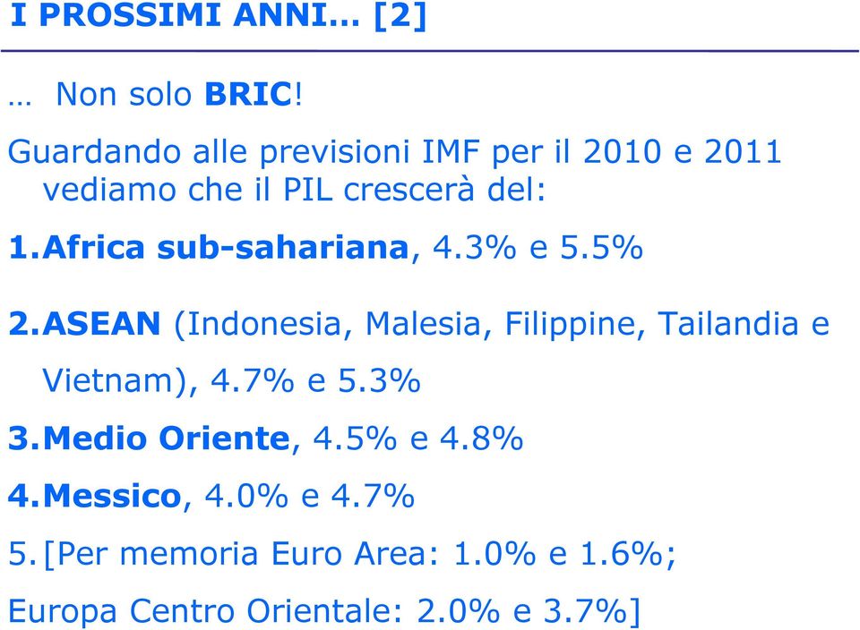 Africa sub-sahariana, 4.3% e 5.5% 2.