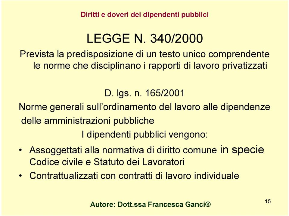 privatizzati D. lgs. n.