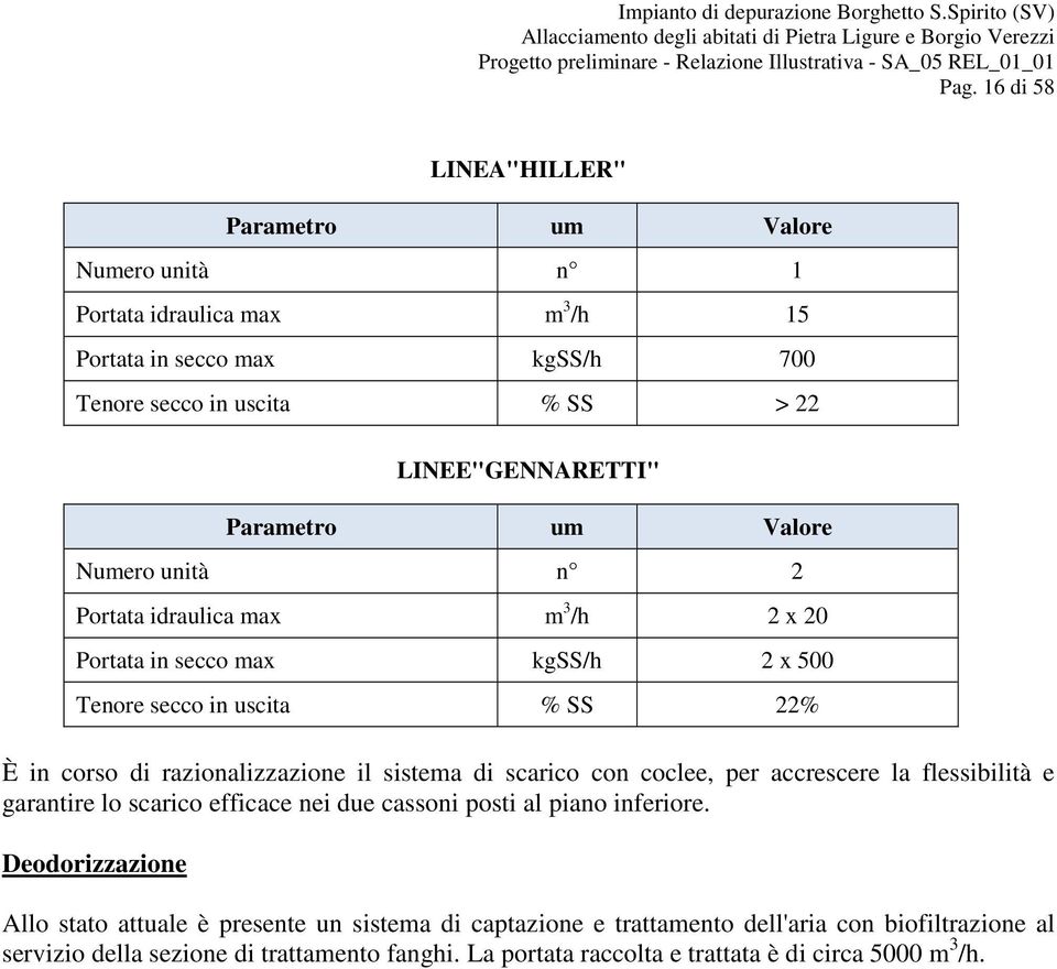 con coclee, per accrescere la flessibilità e garantire lo scarico efficace nei due cassoni posti al piano inferiore.