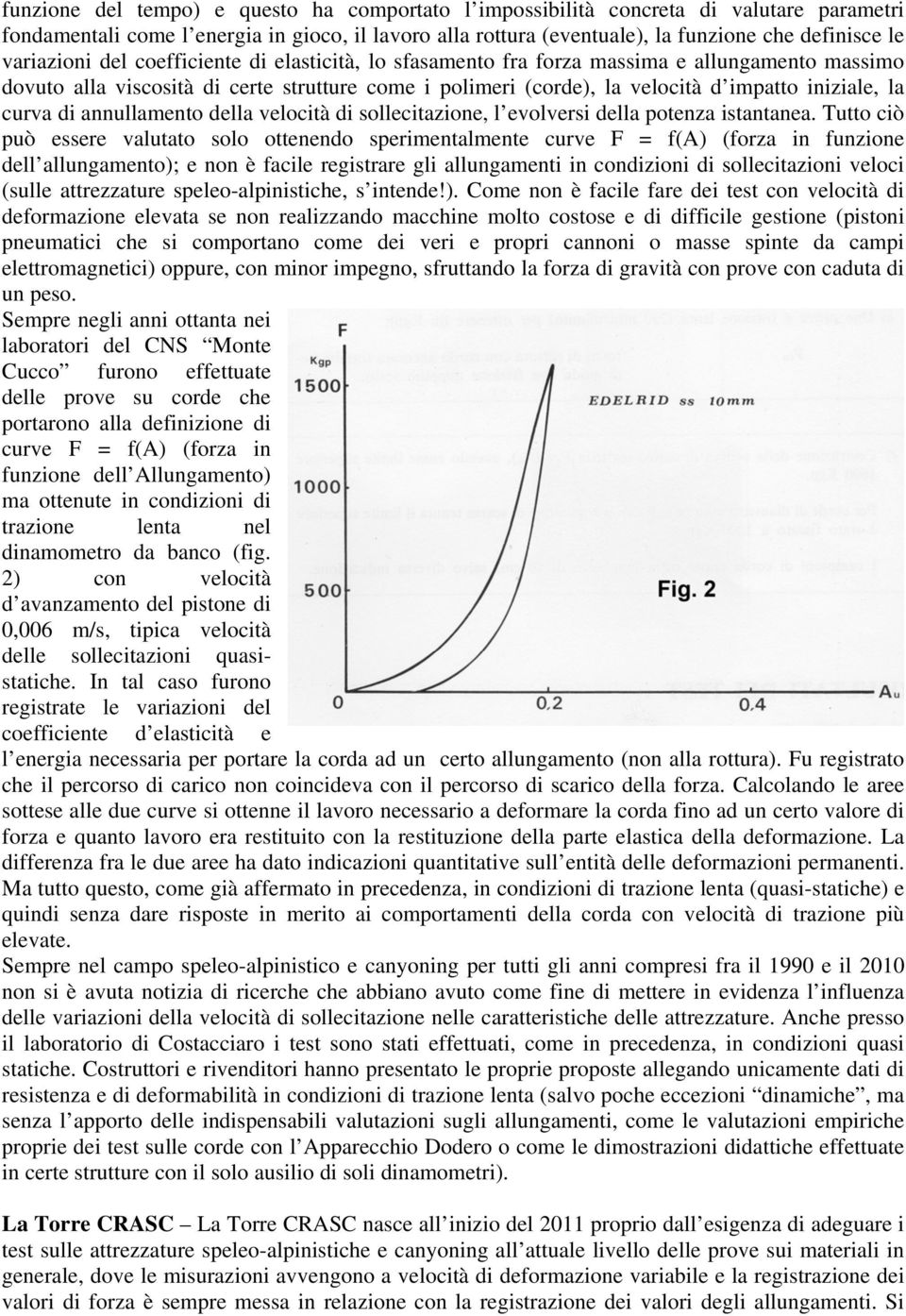 curva di annullamento della velocità di sollecitazione, l evolversi della potenza istantanea.