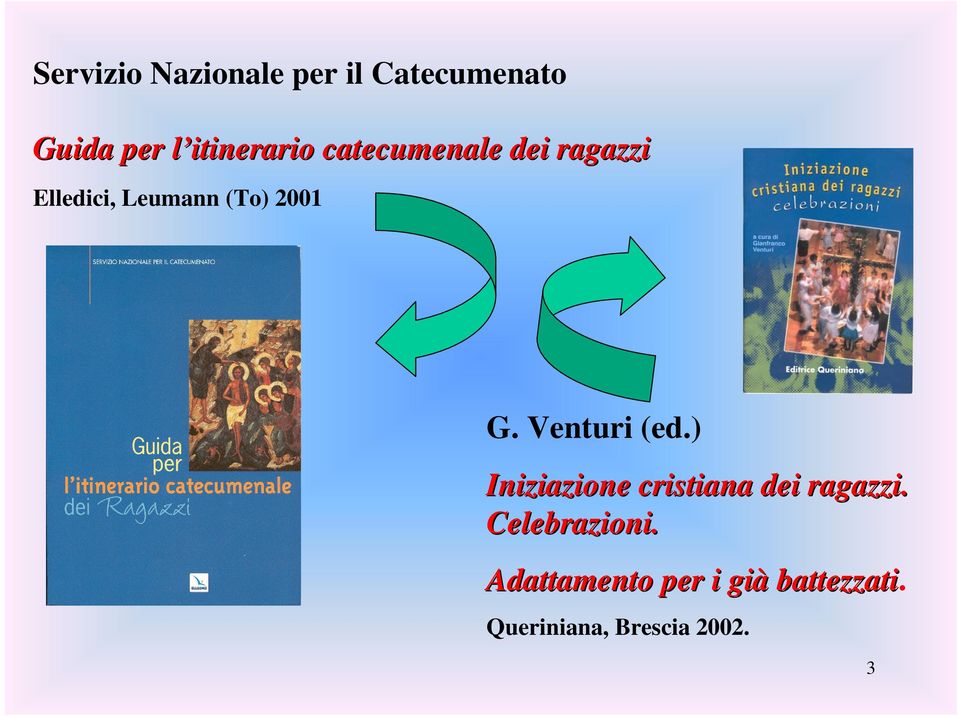 2001 G. Venturi (ed.) Iniziazione cristiana dei ragazzi.
