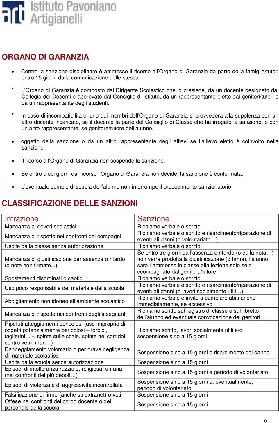 genitori/tutori e da un rappresentante degli studenti.