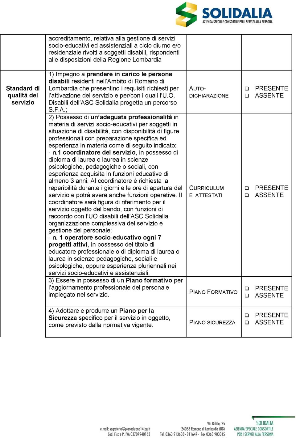 per/con i quali l U.O. Disabili dell AS