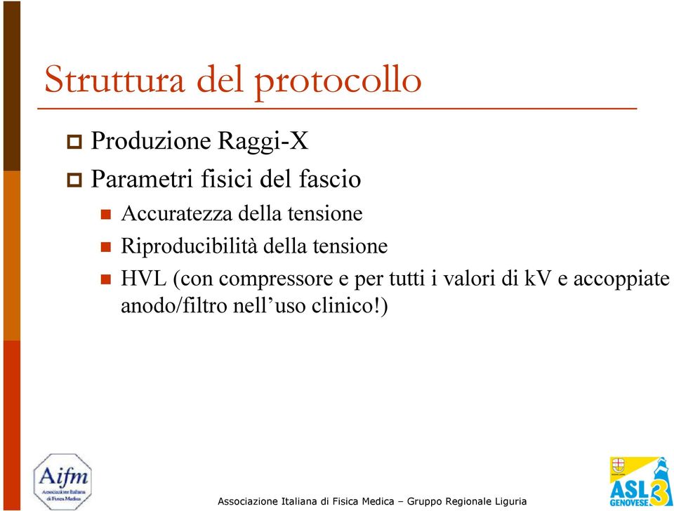 Riproducibilità della tensione HVL (con compressore e