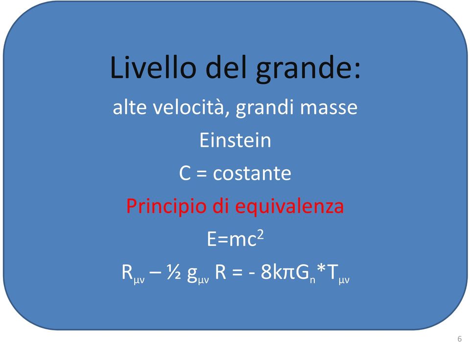 = costante Principio di