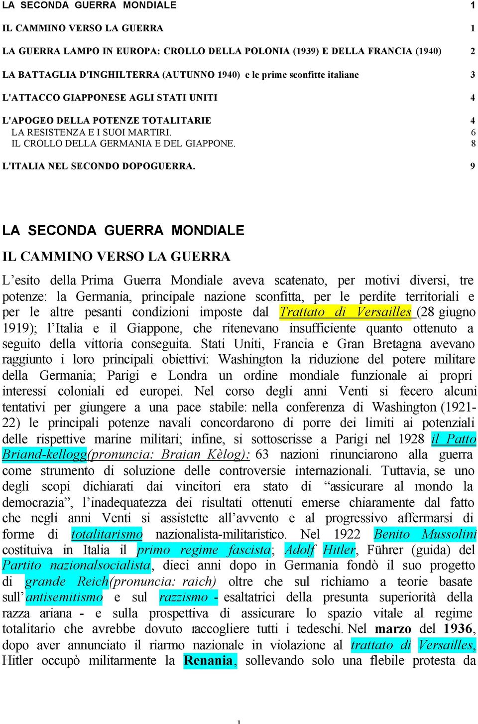 6 8 L'ITALIA NEL SECONDO DOPOGUERRA.