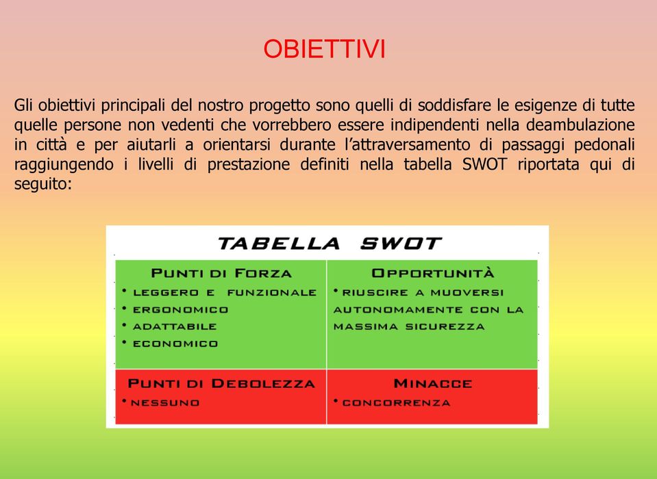 deambulazione in città e per aiutarli a orientarsi durante l attraversamento di passaggi